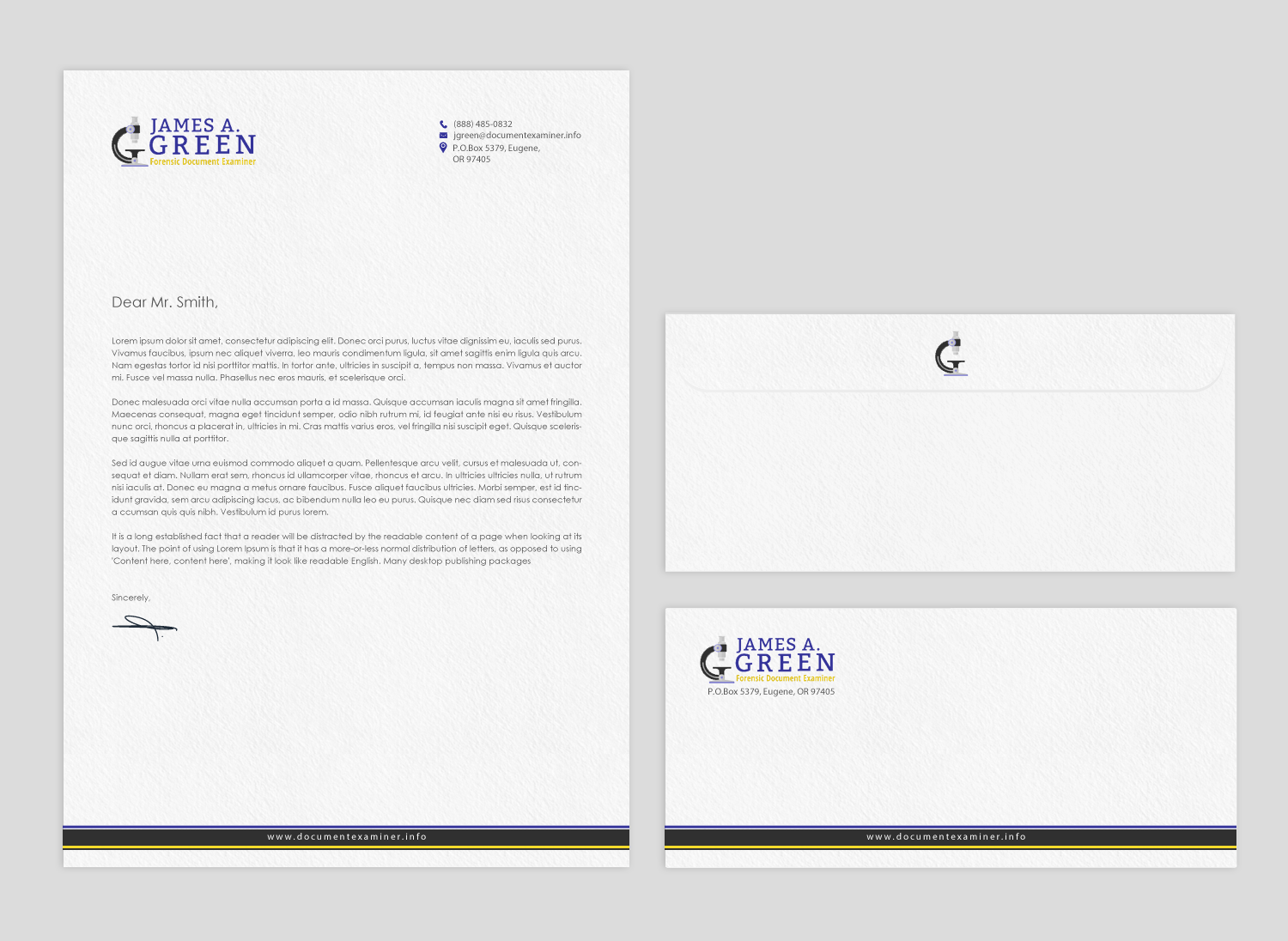 Schreibwaren-Design von chandrayaan.creative für Forensic Document Examiner | Design #22127101