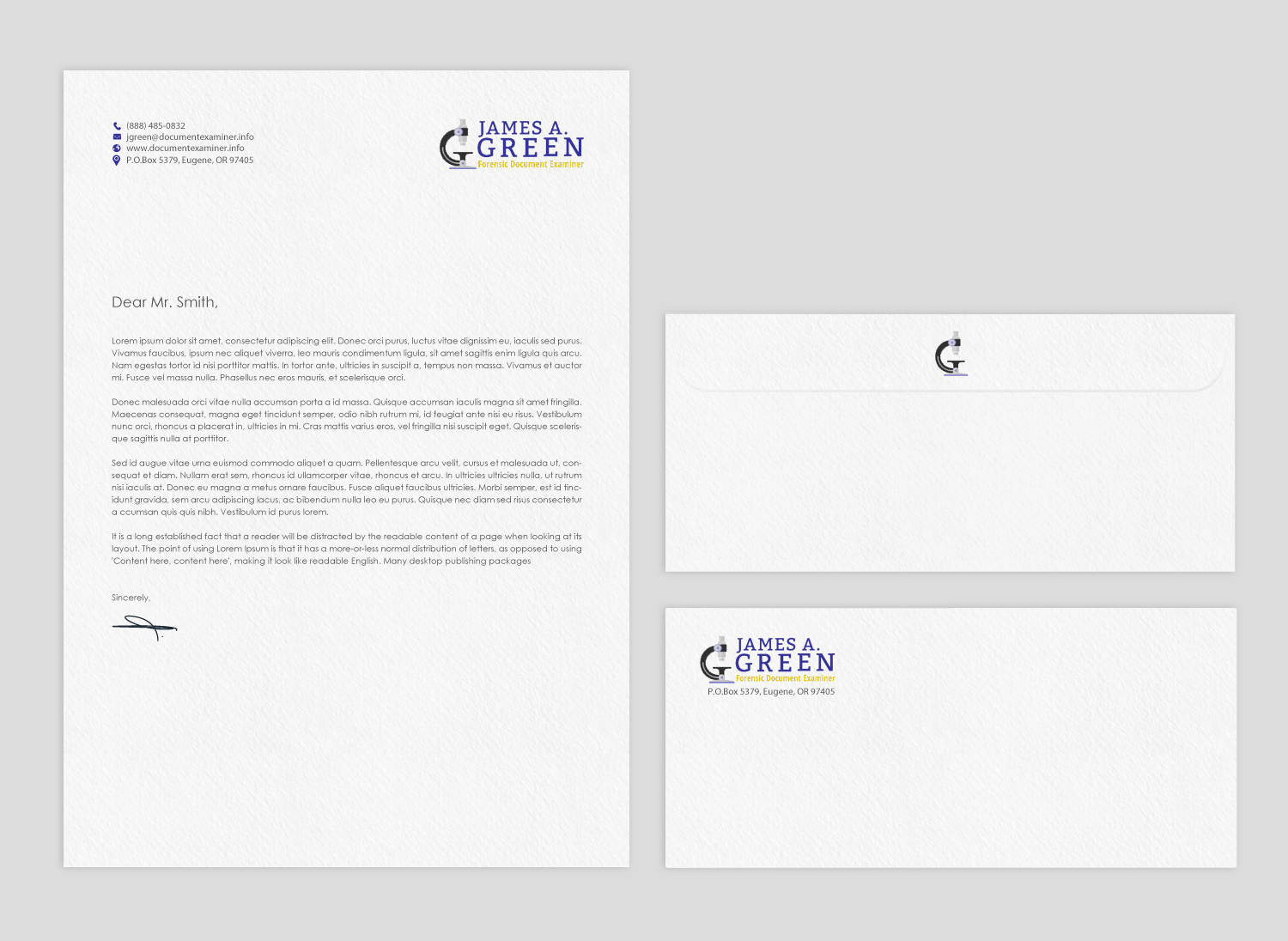 Diseño de Papelería por chandrayaan.creative para Forensic Document Examiner | Diseño #22127102