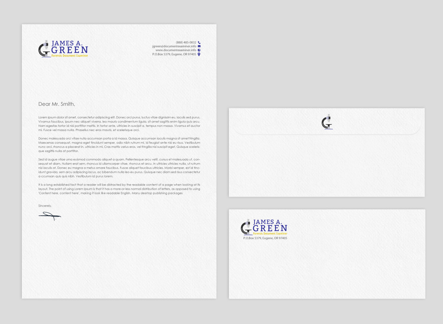 Schreibwaren-Design von chandrayaan.creative für Forensic Document Examiner | Design #22127105