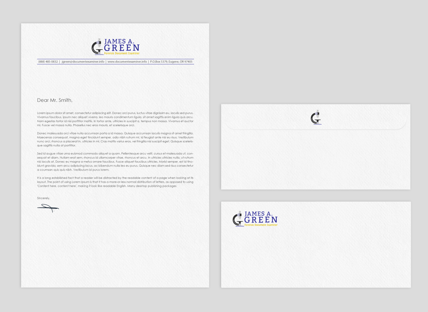 Schreibwaren-Design von chandrayaan.creative für Forensic Document Examiner | Design #22127315