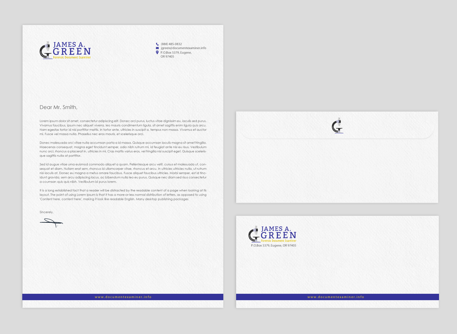 Diseño de Papelería por chandrayaan.creative para Forensic Document Examiner | Diseño #22127317