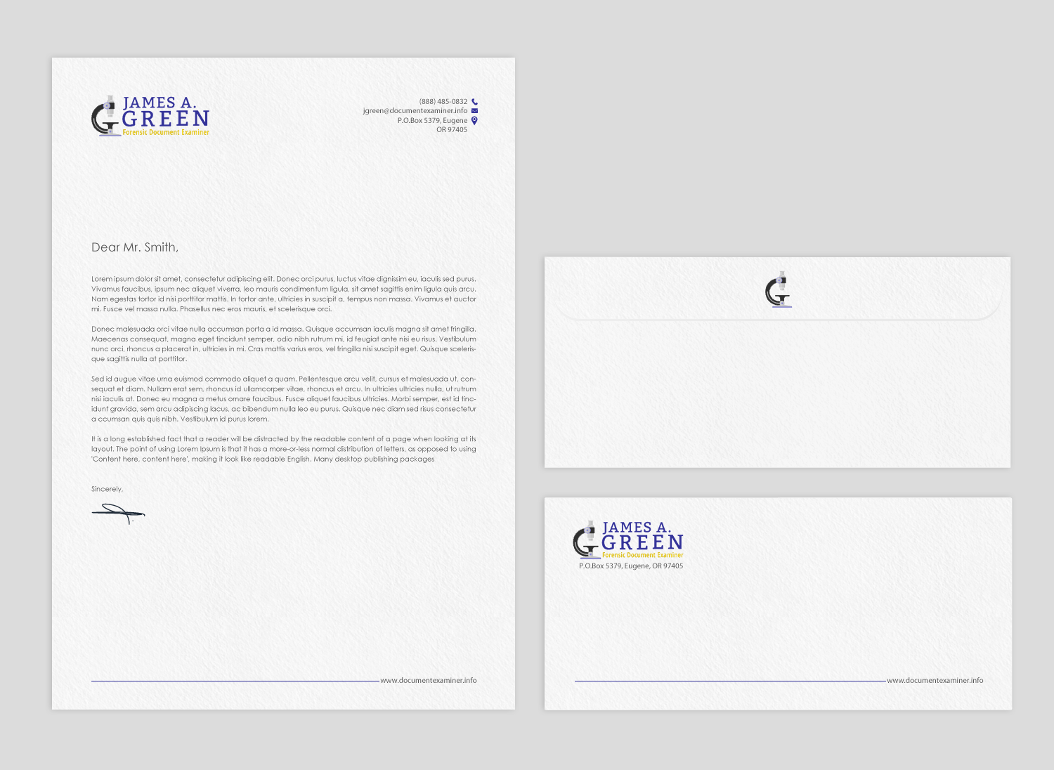 Diseño de Papelería por chandrayaan.creative para Forensic Document Examiner | Diseño #22127319