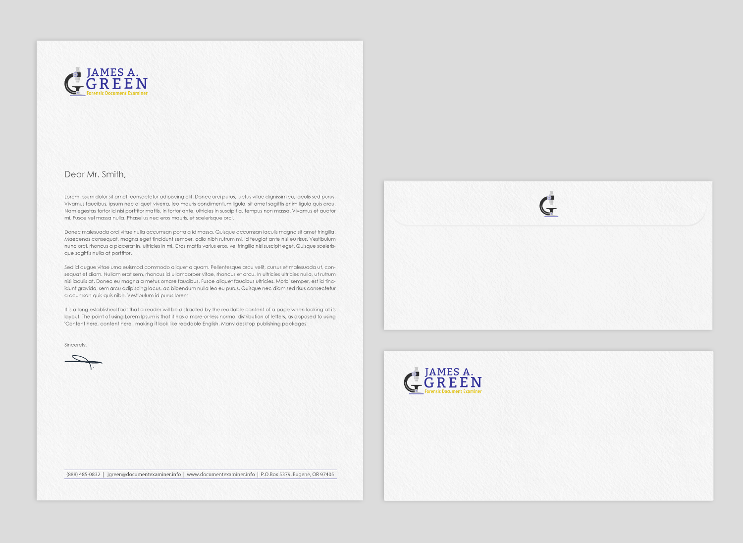 Diseño de Papelería por chandrayaan.creative para Forensic Document Examiner | Diseño #22127320