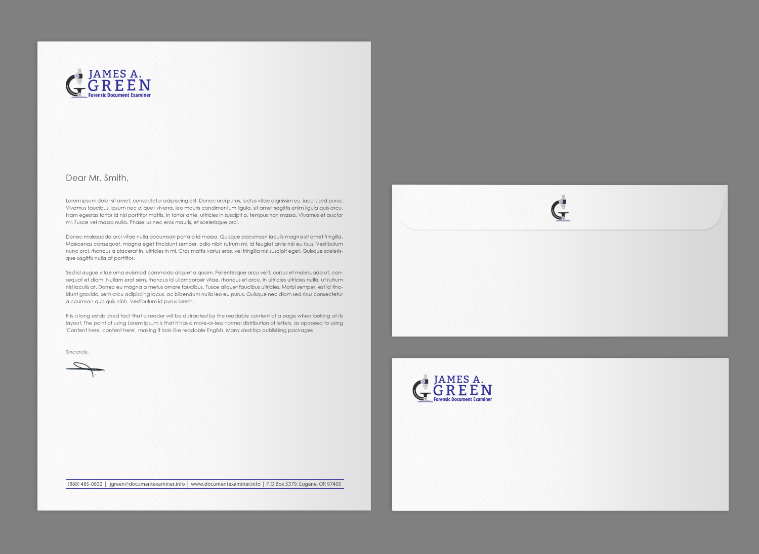 Schreibwaren-Design von chandrayaan.creative für Forensic Document Examiner | Design #22133417