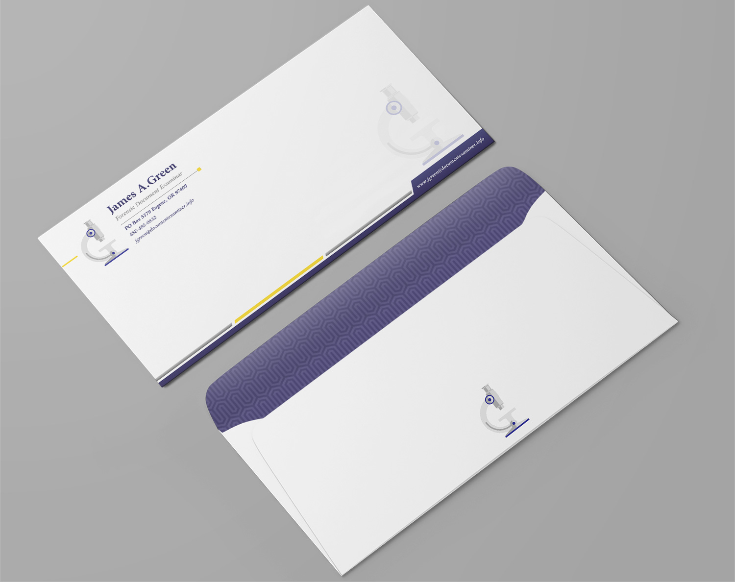 Stationery Design by Petter Goms for Forensic Document Examiner | Design #22089101
