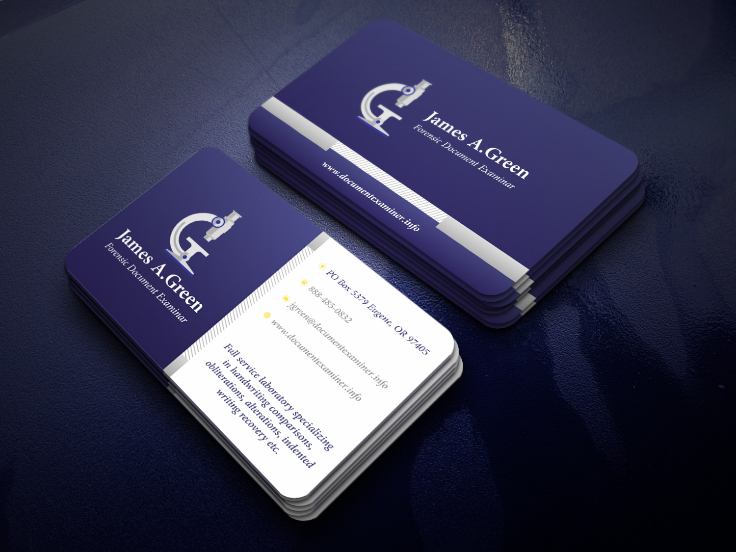 Stationery Design by Petter Goms for Forensic Document Examiner | Design #22093869
