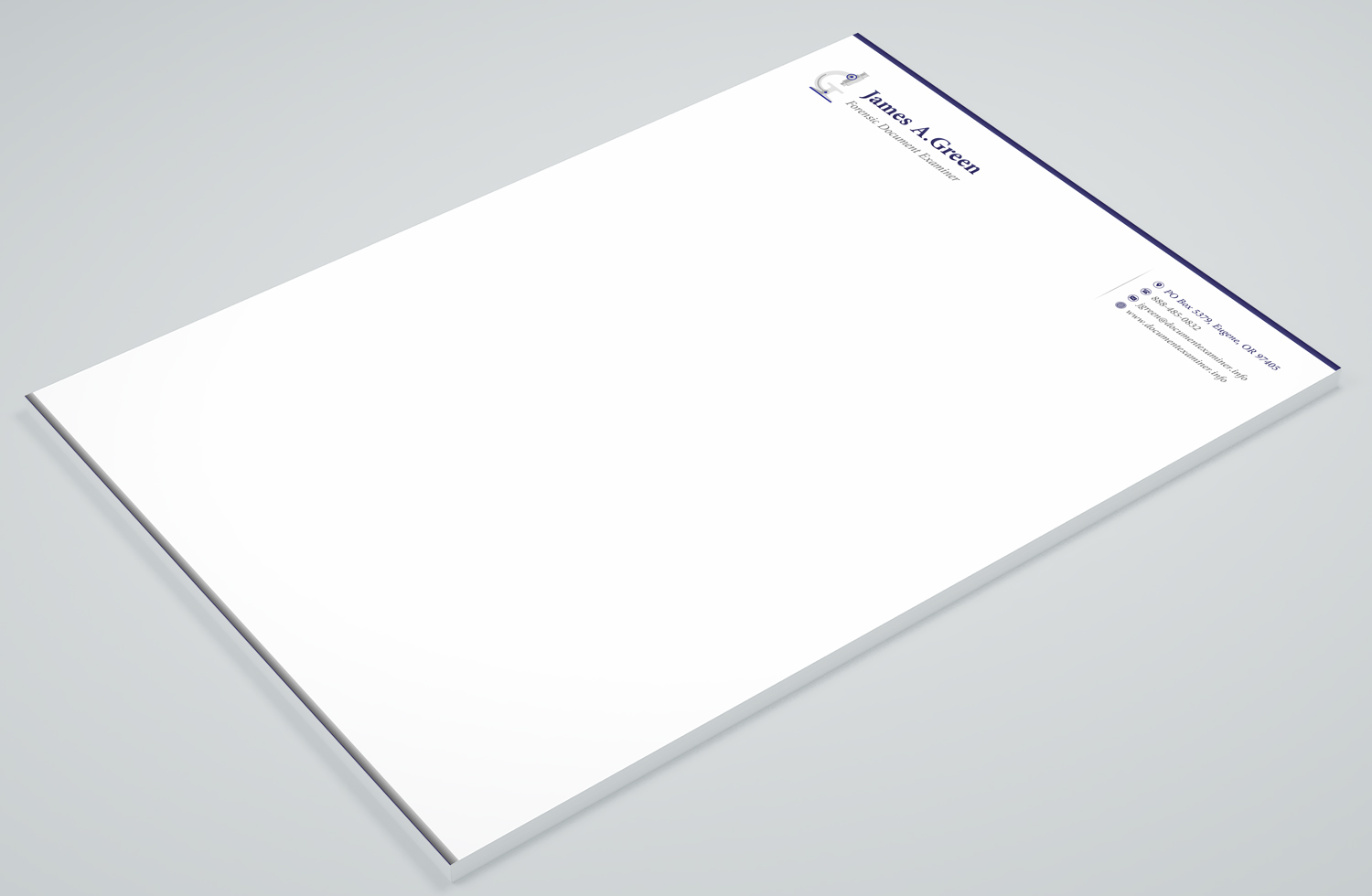Schreibwaren-Design von Petter Goms für Forensic Document Examiner | Design #22122100