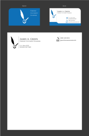 Forensic Document Examiner, looking for contemporary update to my stationery design.   | Diseño de Papelería por Al Pech