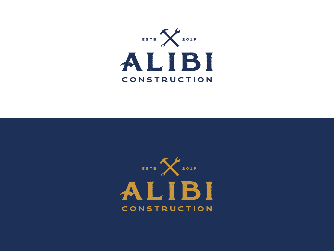 Logo Design by wonderland for Alibi Construction  | Design #22090294