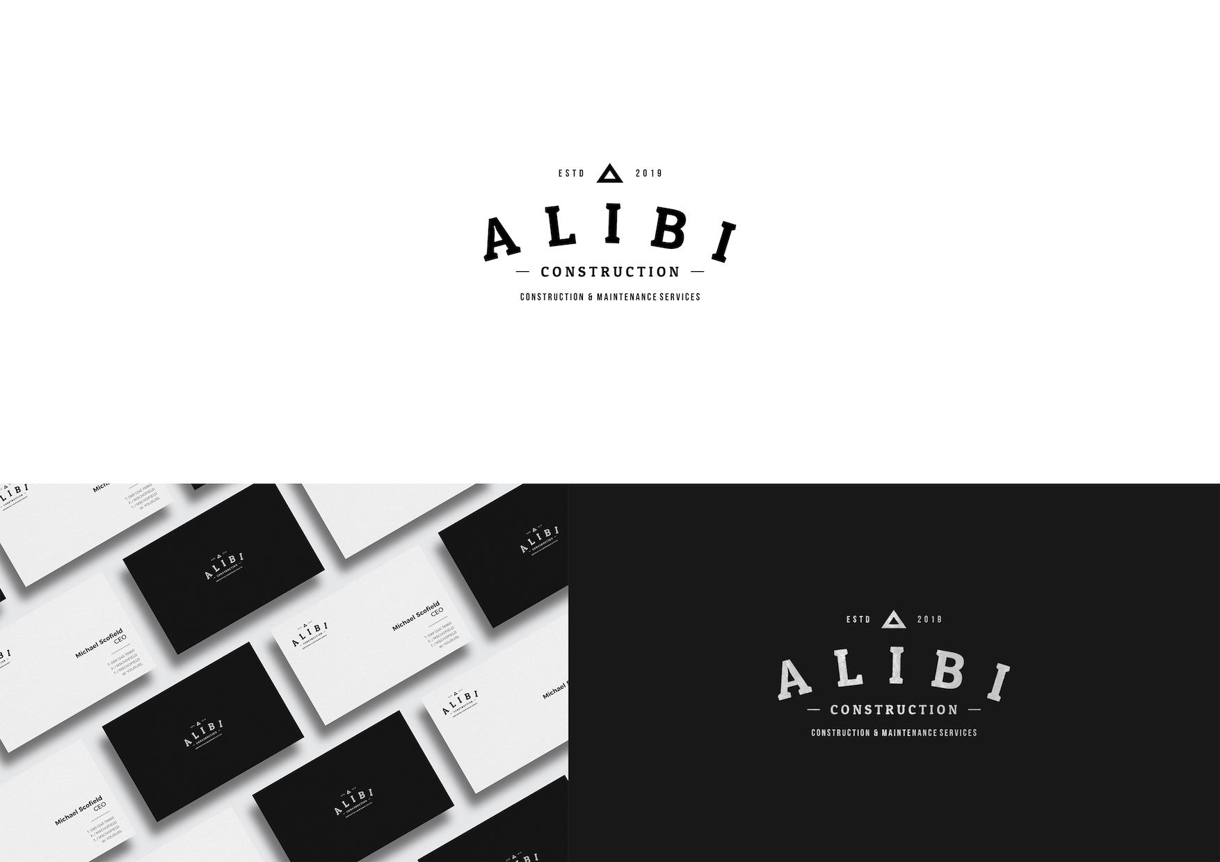 Logo Design by christianpoetoe for Alibi Construction  | Design #22089301