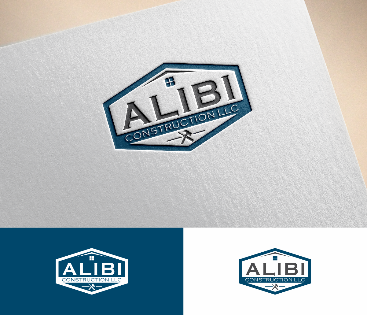 Logo Design by MKR for Alibi Construction  | Design #22091882
