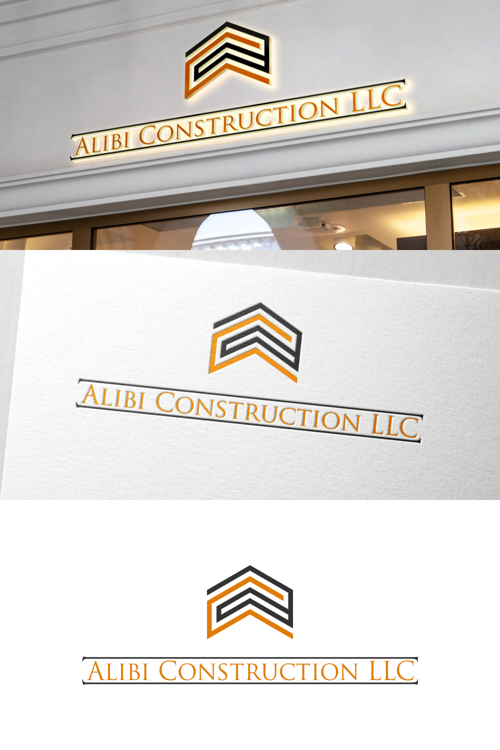 Logo Design by laba tiada henti for Alibi Construction  | Design #22089011