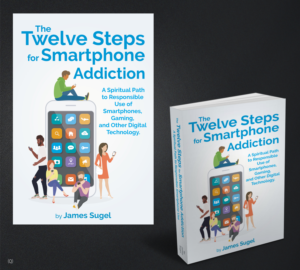 The Twelve Steps for Smartphone Addiction - Contemporary Book Cover Design 