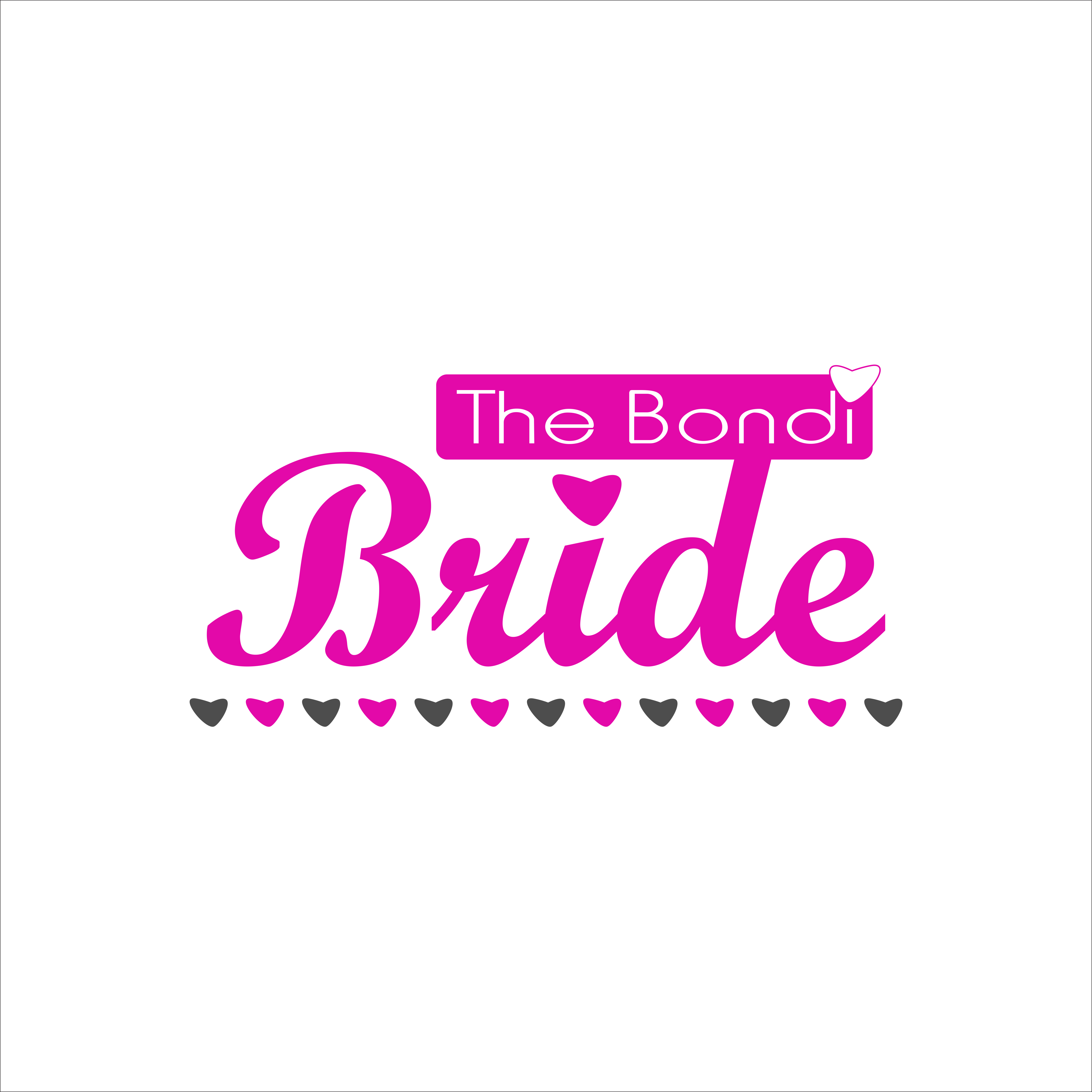Logo Design by Shan_D for The Bondi Bride | Design #22099294