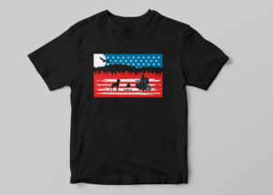 U.s. flag landscape | Diseño de Camiseta por el_shekoo7