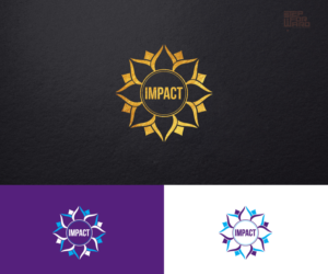 In the center of the circle, we would like to have the word Impact (it can be lower case or upper case). Then, in the petals or outside the petals,  we would like the see the words that Impact stands for: Inspire, Meaningful, Peaceful, And, Civic, Thinking.  | Logo Design by step forward 2