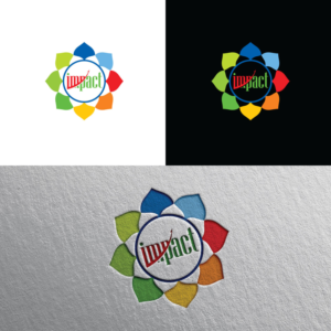 In the center of the circle, we would like to have the word Impact (it can be lower case or upper case). Then, in the petals or outside the petals,  we would like the see the words that Impact stands for: Inspire, Meaningful, Peaceful, And, Civic, Thinking.  | Logo Design by Rii
