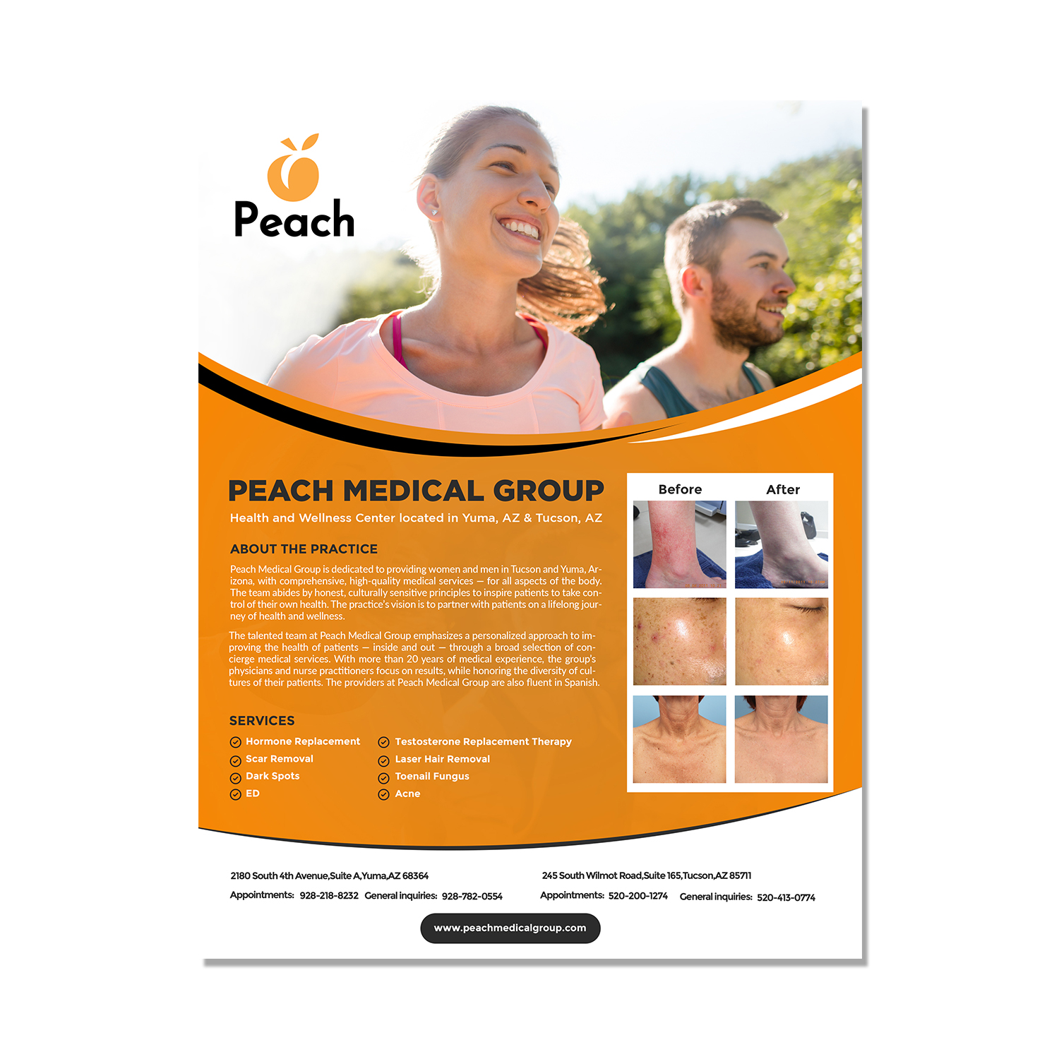 Flyer Design by debdesign for Peach Skin & Laser | Design #22101312