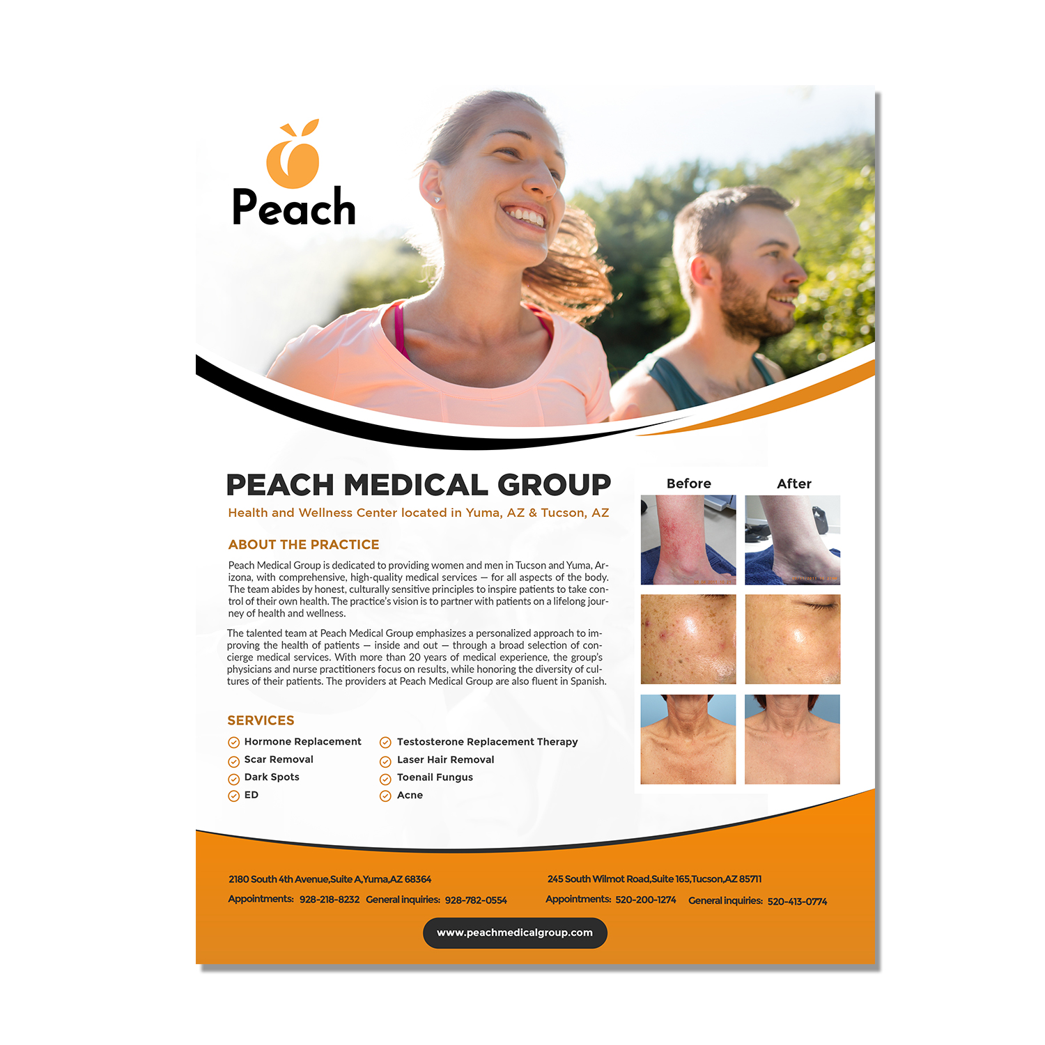 Flyer Design by debdesign for Peach Skin & Laser | Design #22101313