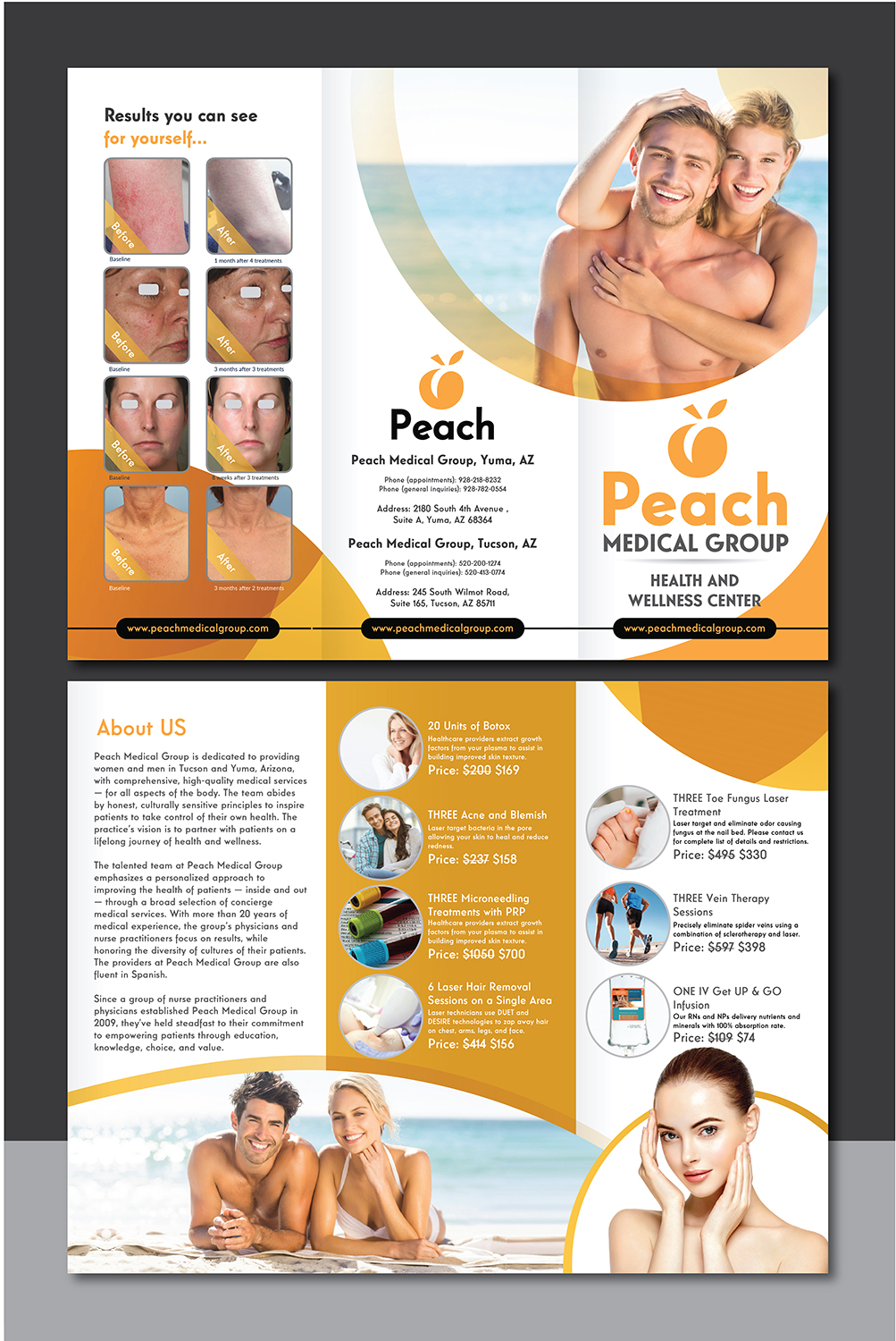 Flyer Design by Deziners Zone for Peach Skin & Laser | Design #22099830