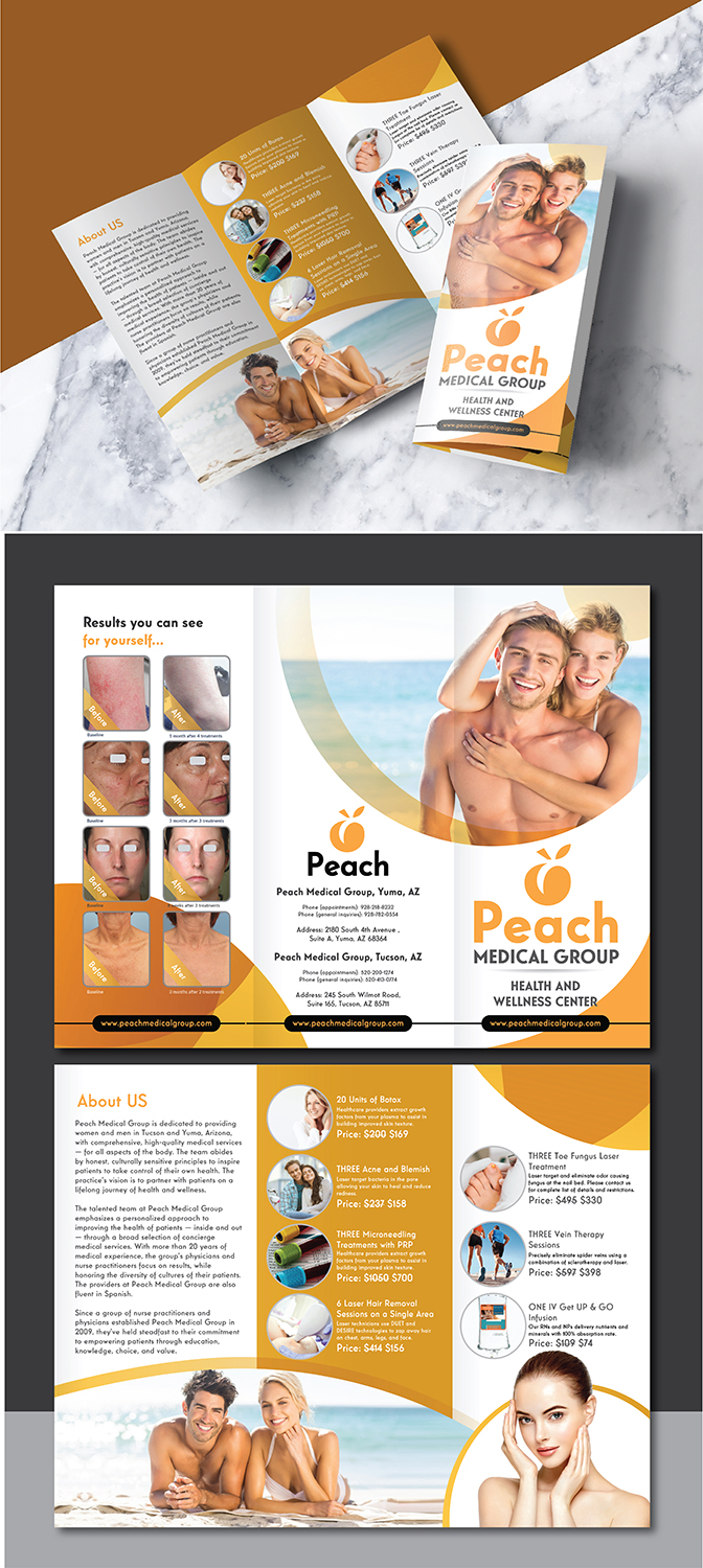 Flyer-Design von Deziners Zone für Peach Skin & Laser | Design #22099831