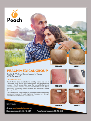 Flyer-Design von creative.bugs für Peach Skin & Laser | Design #22097860
