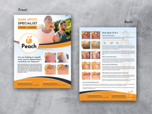 Design de Flyer par innovative earth pour Peach Skin & Laser | Design : #22099882