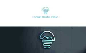Below logo text “Ocean dental Clinic” | Logo Design by MT