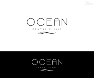 Below logo text “Ocean dental Clinic” | Logo Design by Dot Design 3