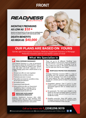 Flyer Design by Sarmishtha Chattopadhyay_loginchange for Readiness Insurance | Design: #22135468