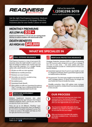 Mortgage Protection Insurance Flyer | Flyer-Design von Sarmishtha Chattopadhyay_loginchange