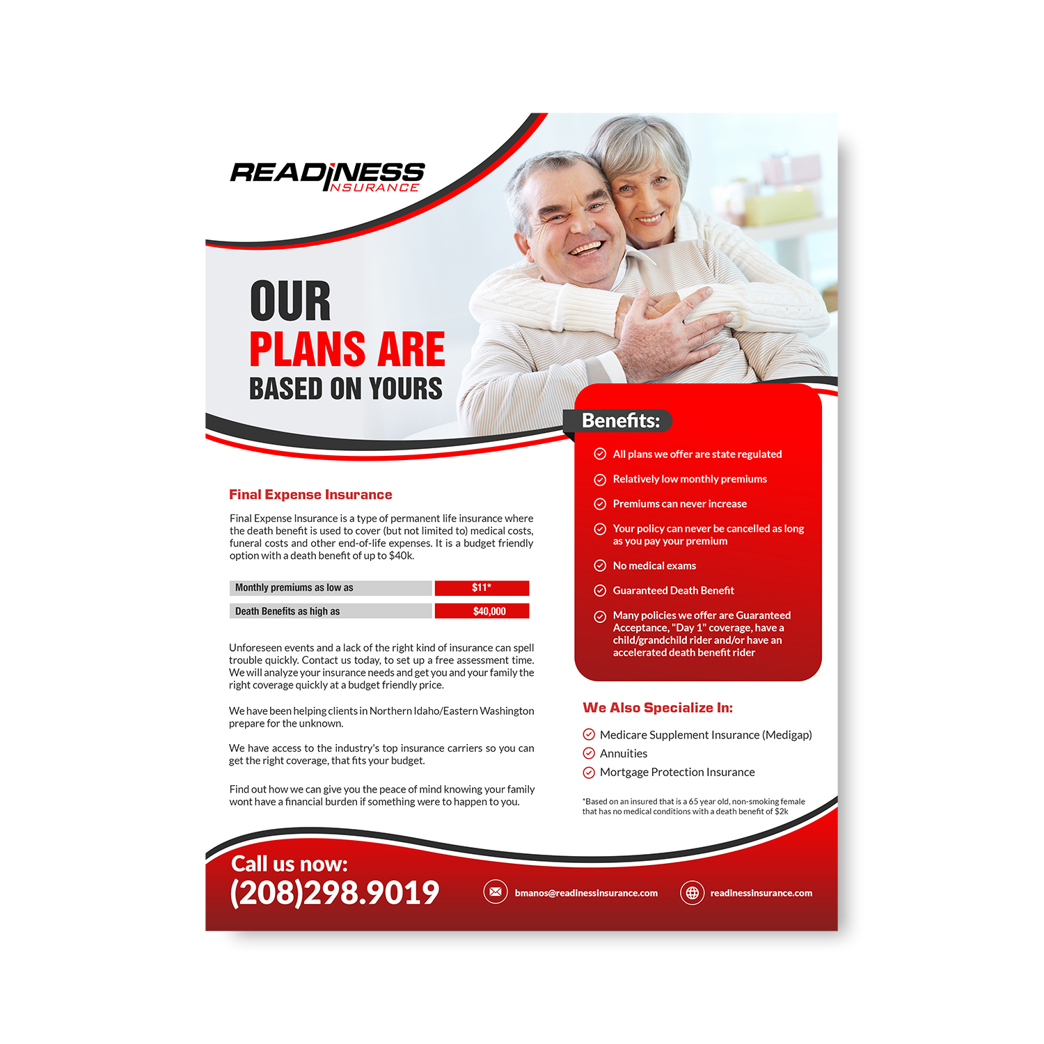 Flyer Design by debdesign for Readiness Insurance | Design #22114527