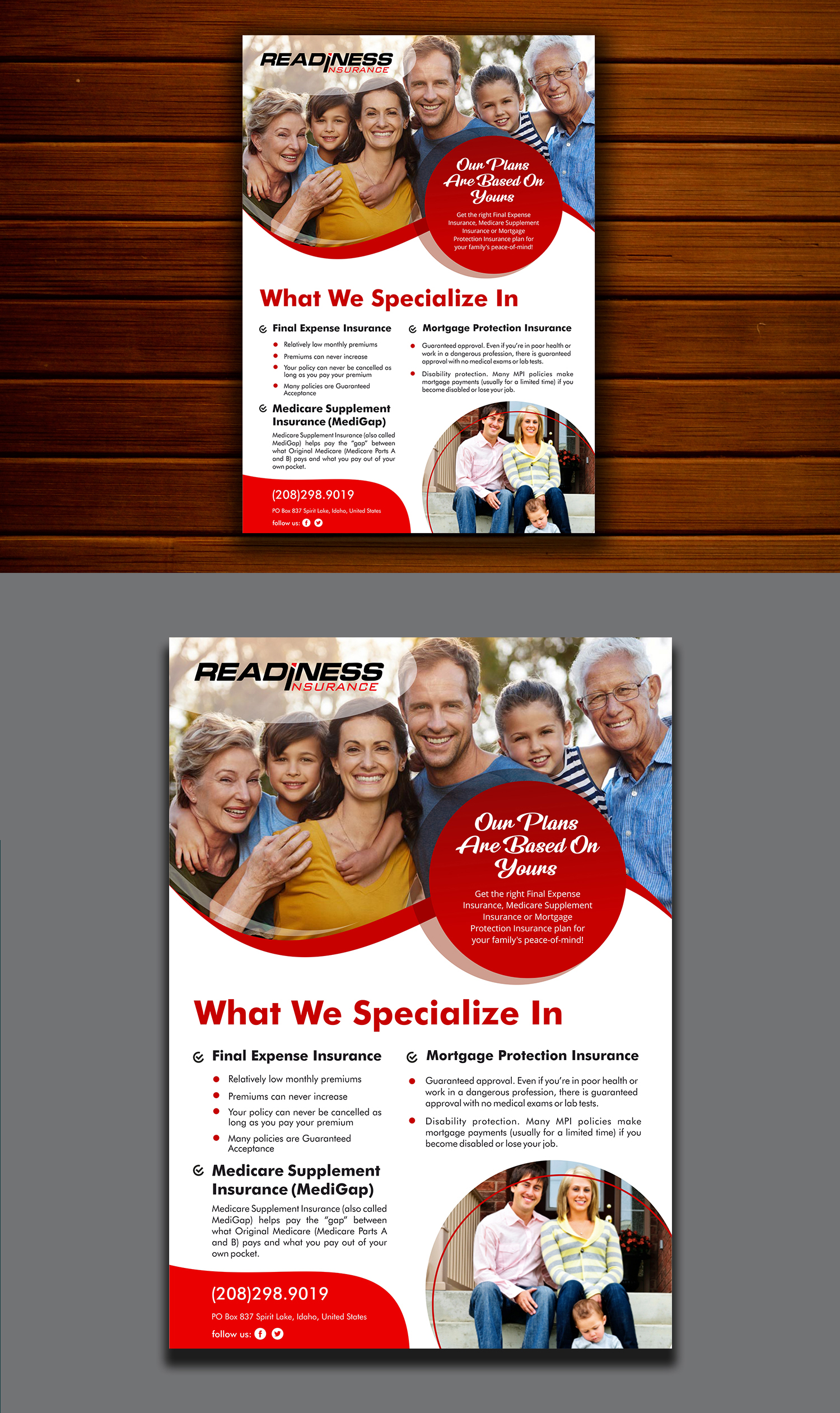 Diseño de Flyer por ecorokerz para Readiness Insurance | Diseño #22098841