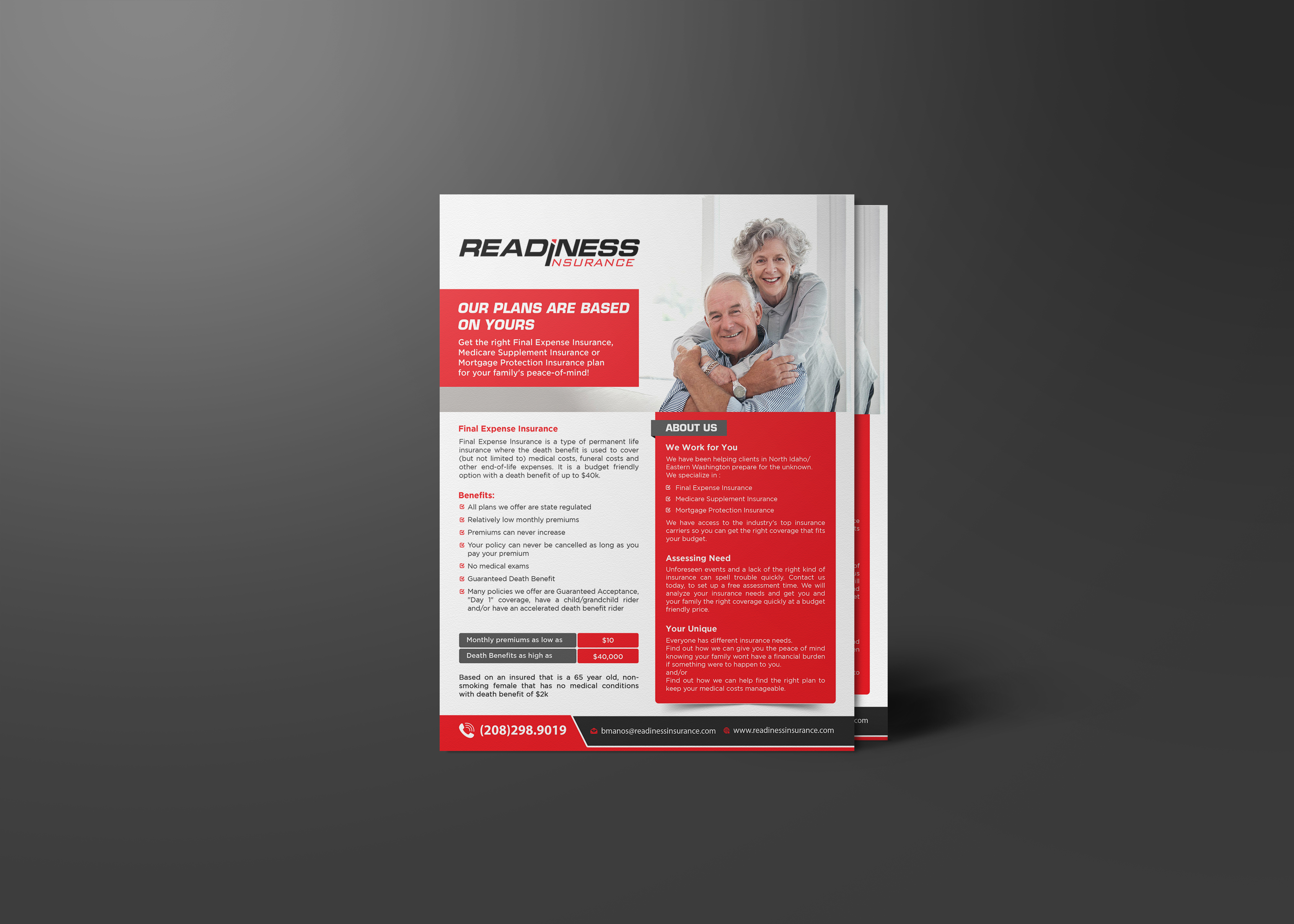 Flyer Design by GraphicsGuru for Readiness Insurance | Design #22107828
