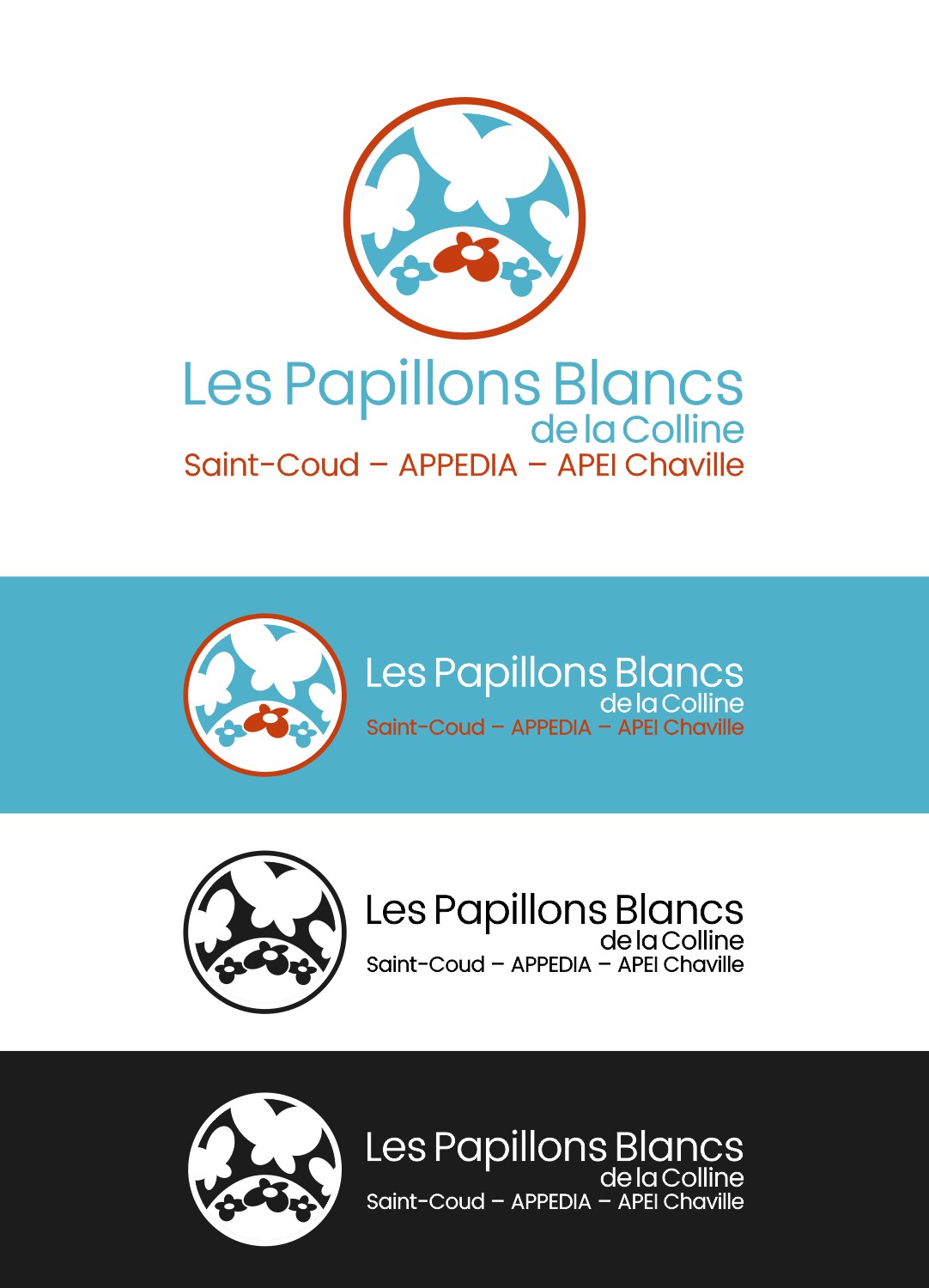 Logo Design by bojboga for Papillons Blancs de Saint Cloud - APPEDIA | Design #22150236