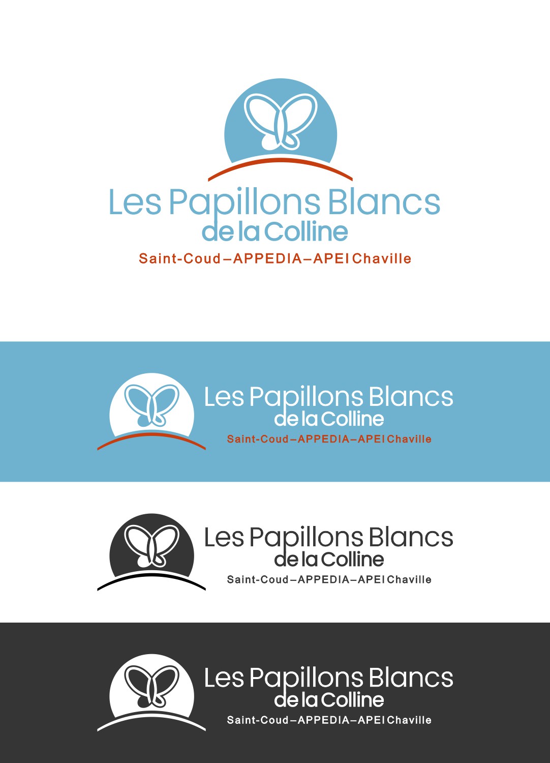 Logo Design by bojboga for Papillons Blancs de Saint Cloud - APPEDIA | Design #22318653