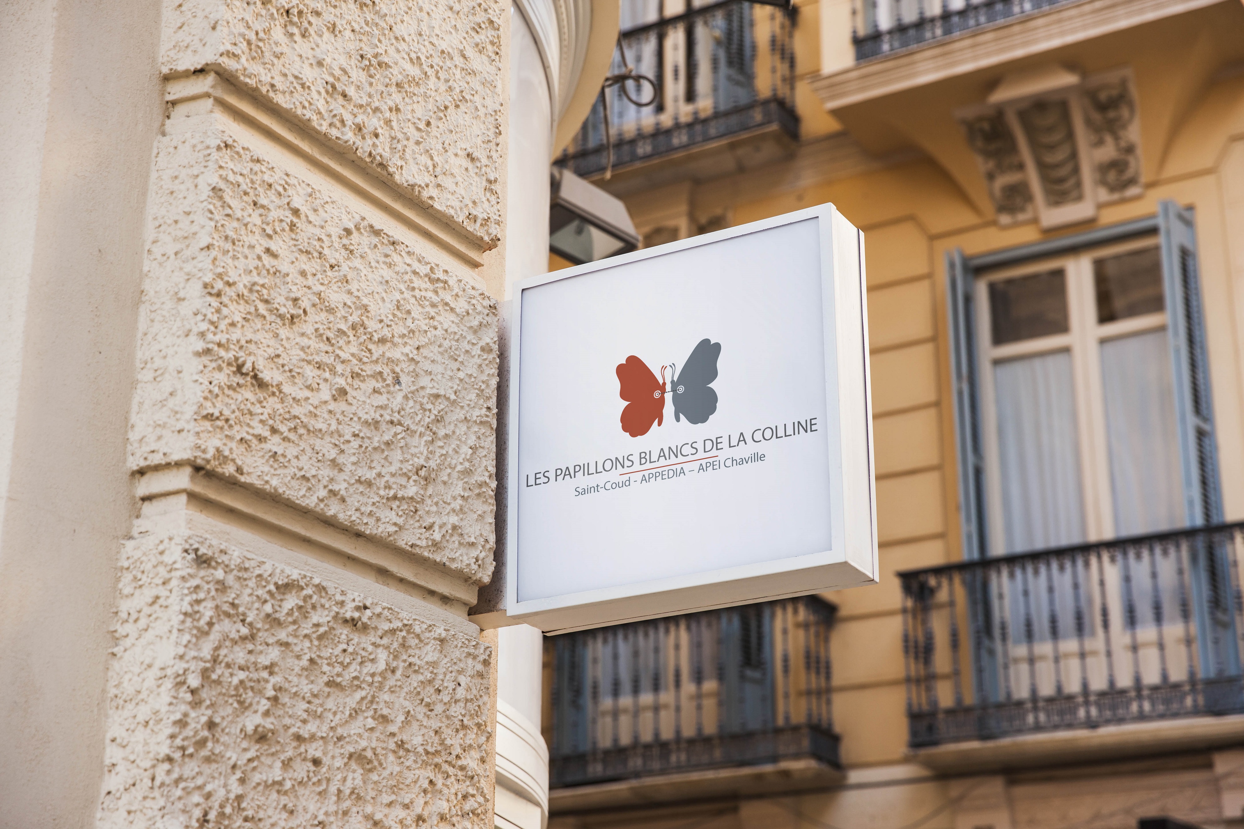 Logo Design by Dades design for Papillons Blancs de Saint Cloud - APPEDIA | Design #22191037