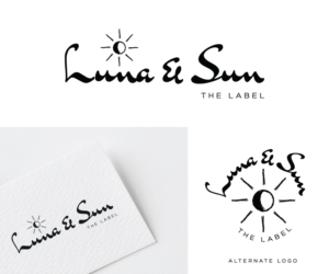 Luna + Sun (with the label in small) | Logo Design by blackowl8