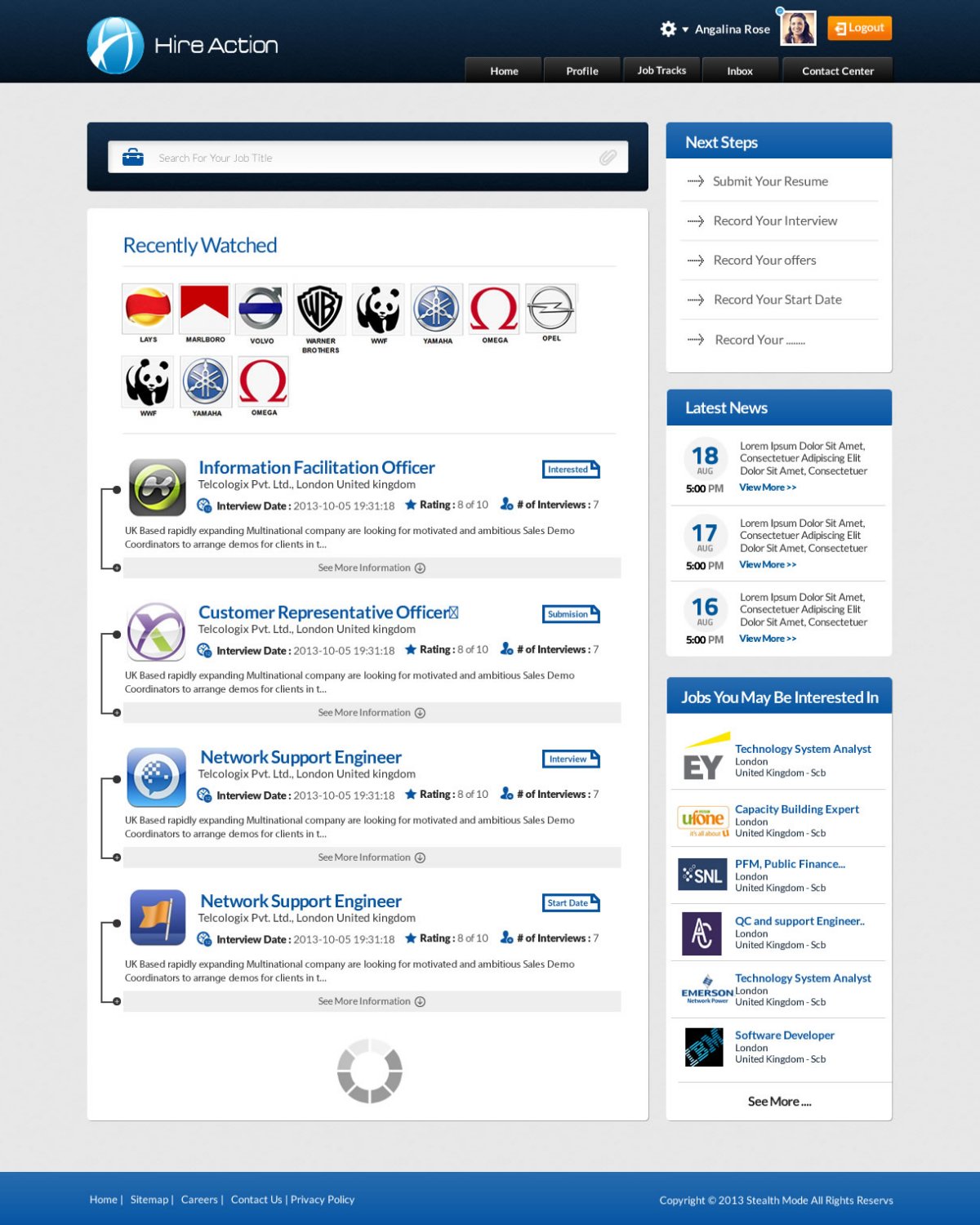 Web Design by TechWise for HireAction | Design #2976413