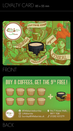 Quirky Coffee Shop Loyalty Card