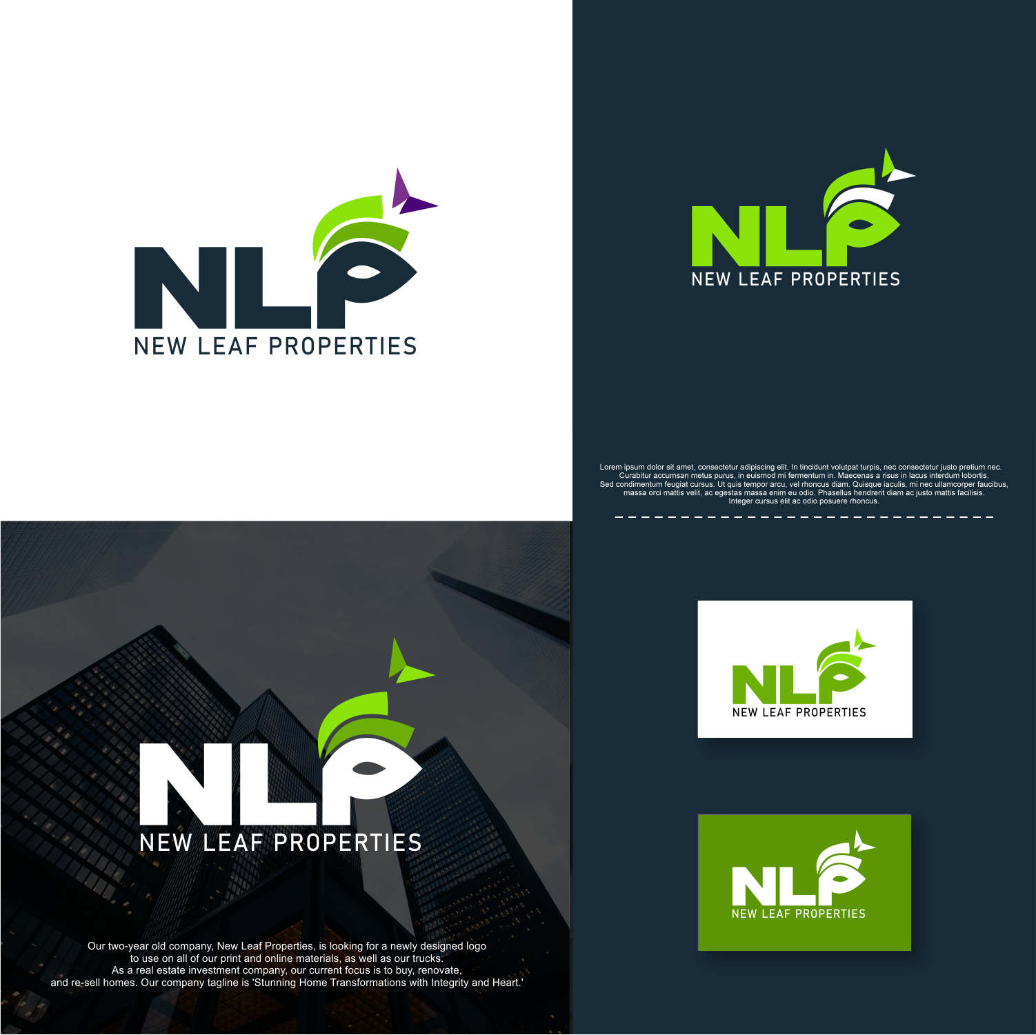 Logo Design by mike edan for New Leaf Properties | Design #22151597