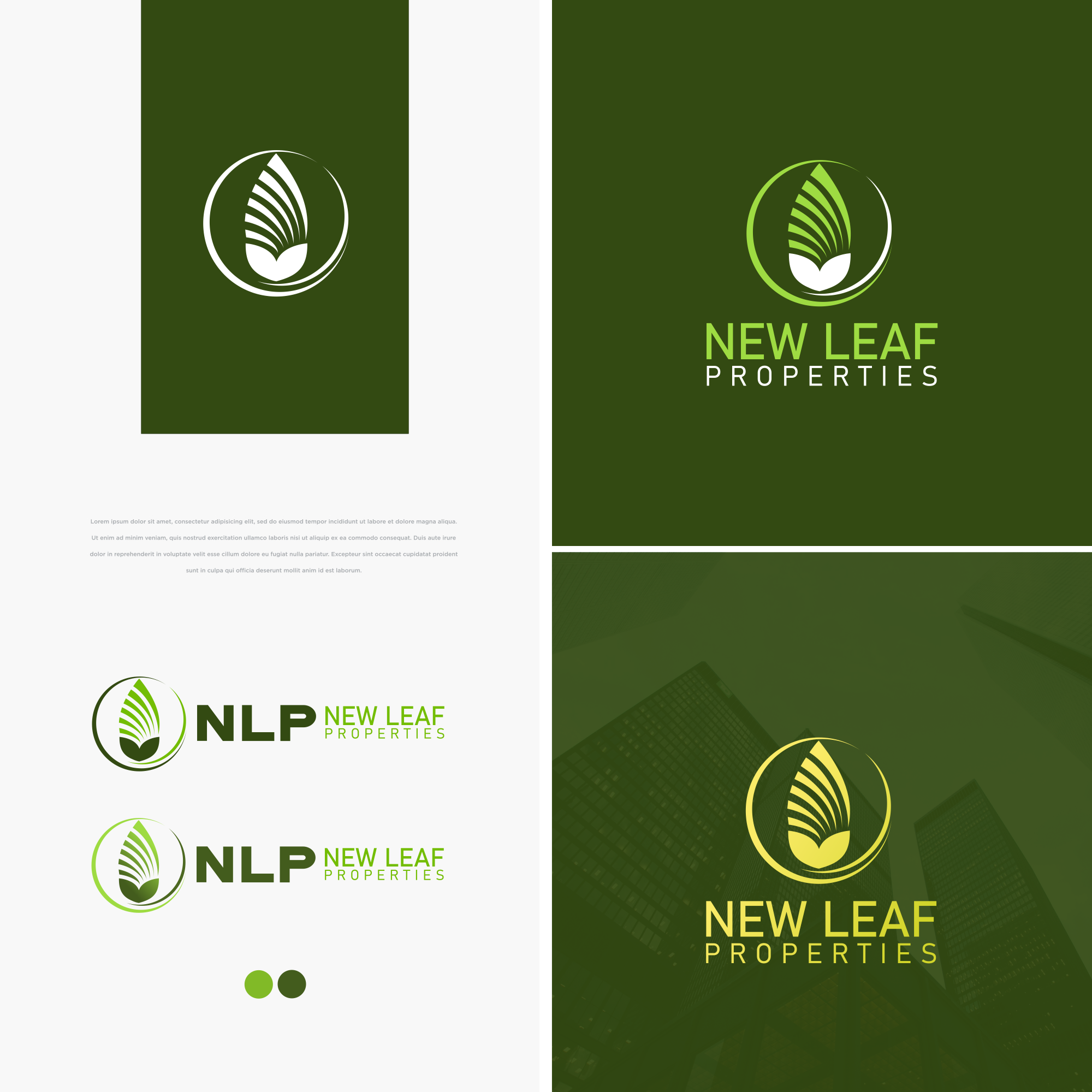 Logo Design by mike edan for New Leaf Properties | Design #22176799