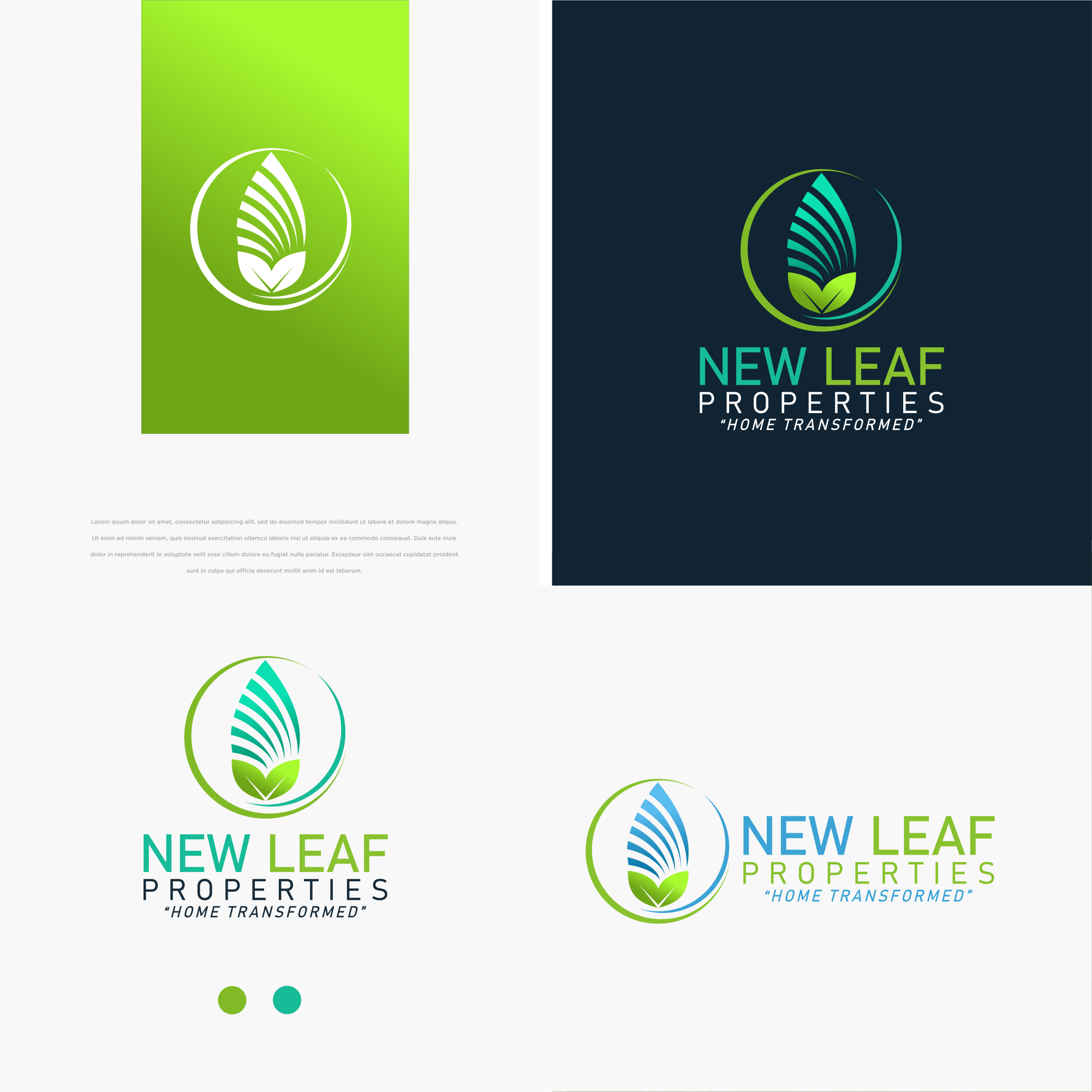 Logo Design by mike edan for New Leaf Properties | Design #22201282