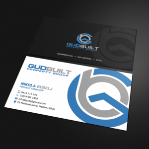 Construction company business card  | Business Card Design by Sandaruwan