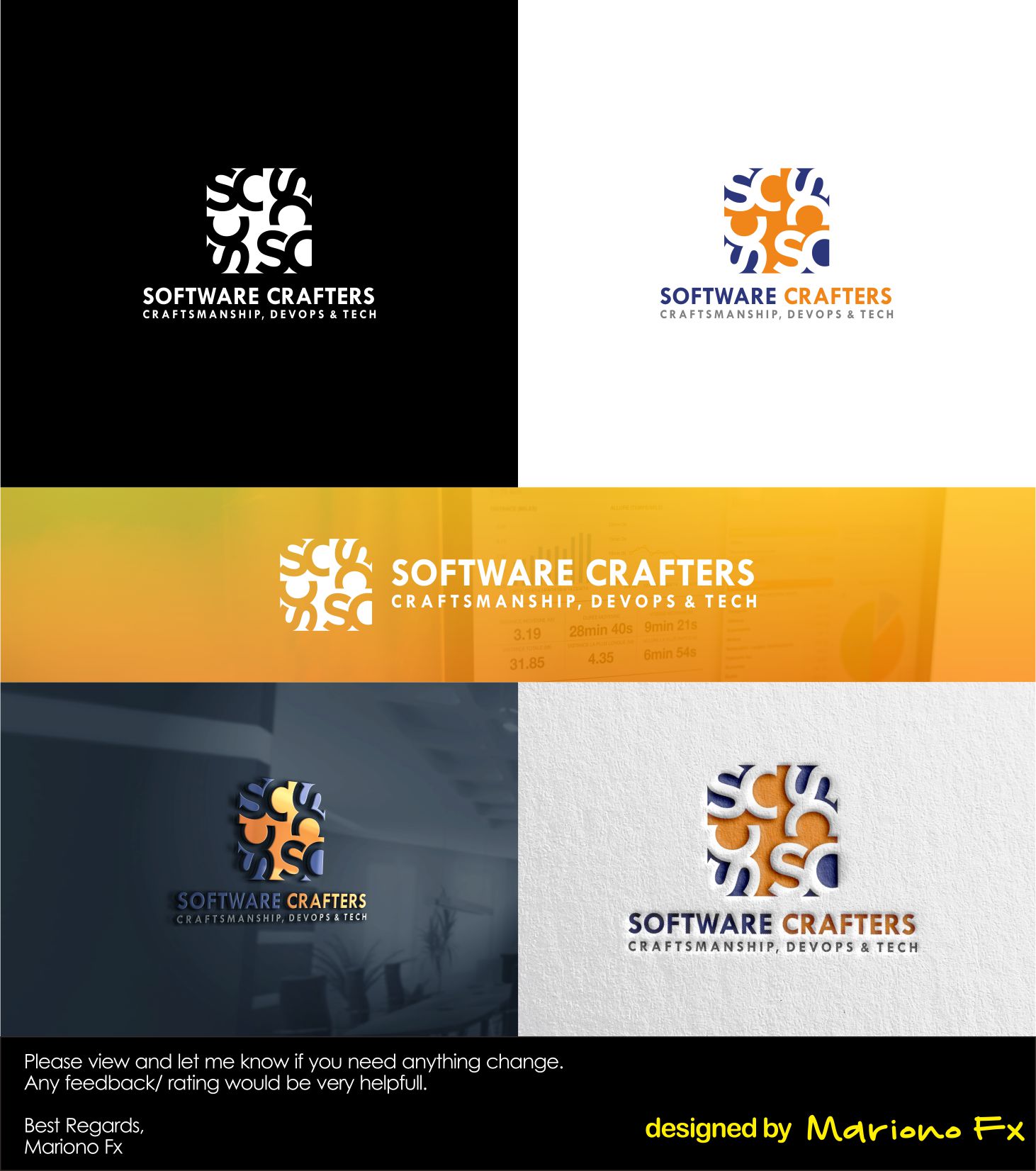 Logo Design by Mariono Fx for Software Crafters | Design #22112431