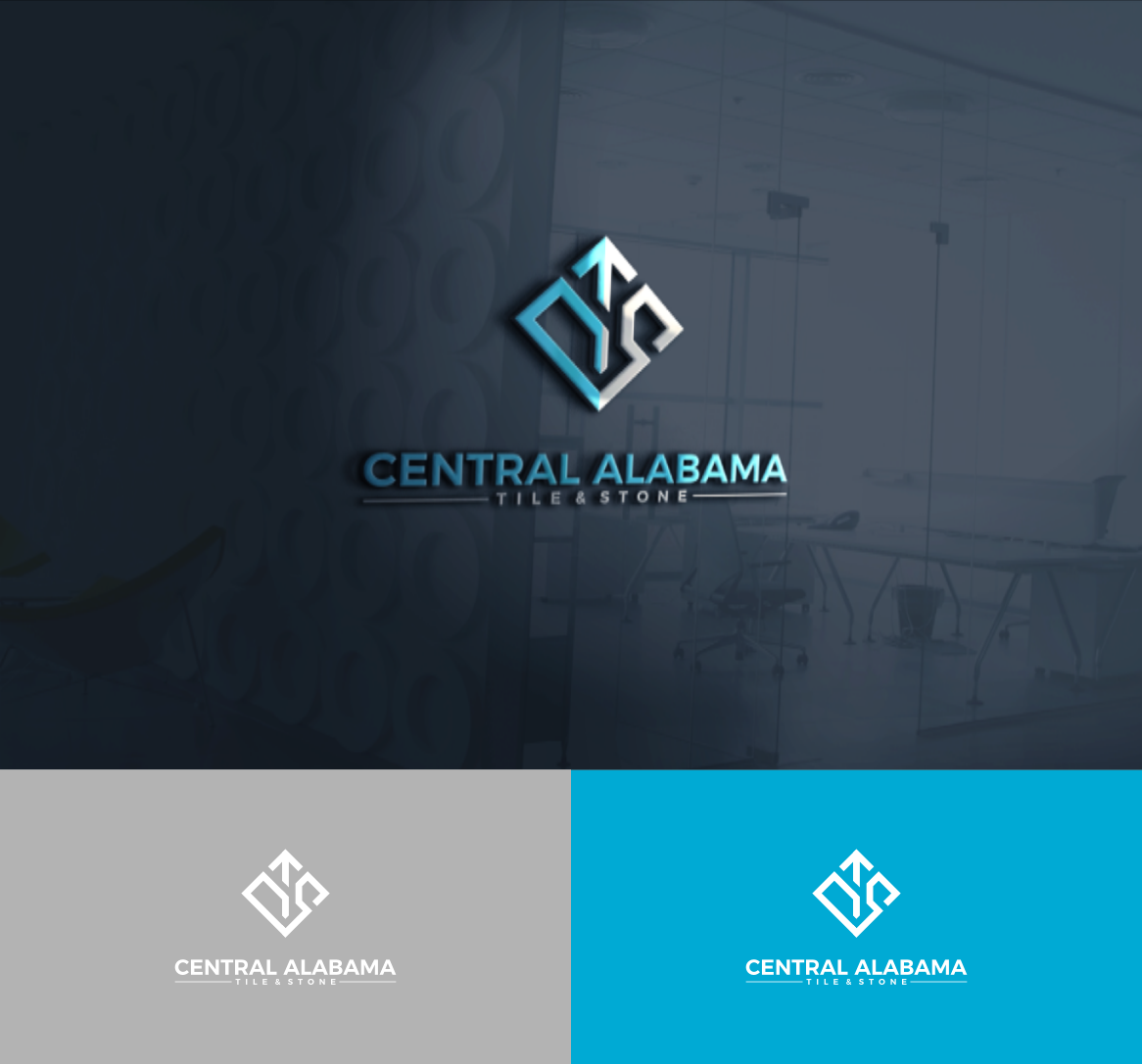 Logo Design by Riaper for Central Alabama Tile & Stone | Design #22145604