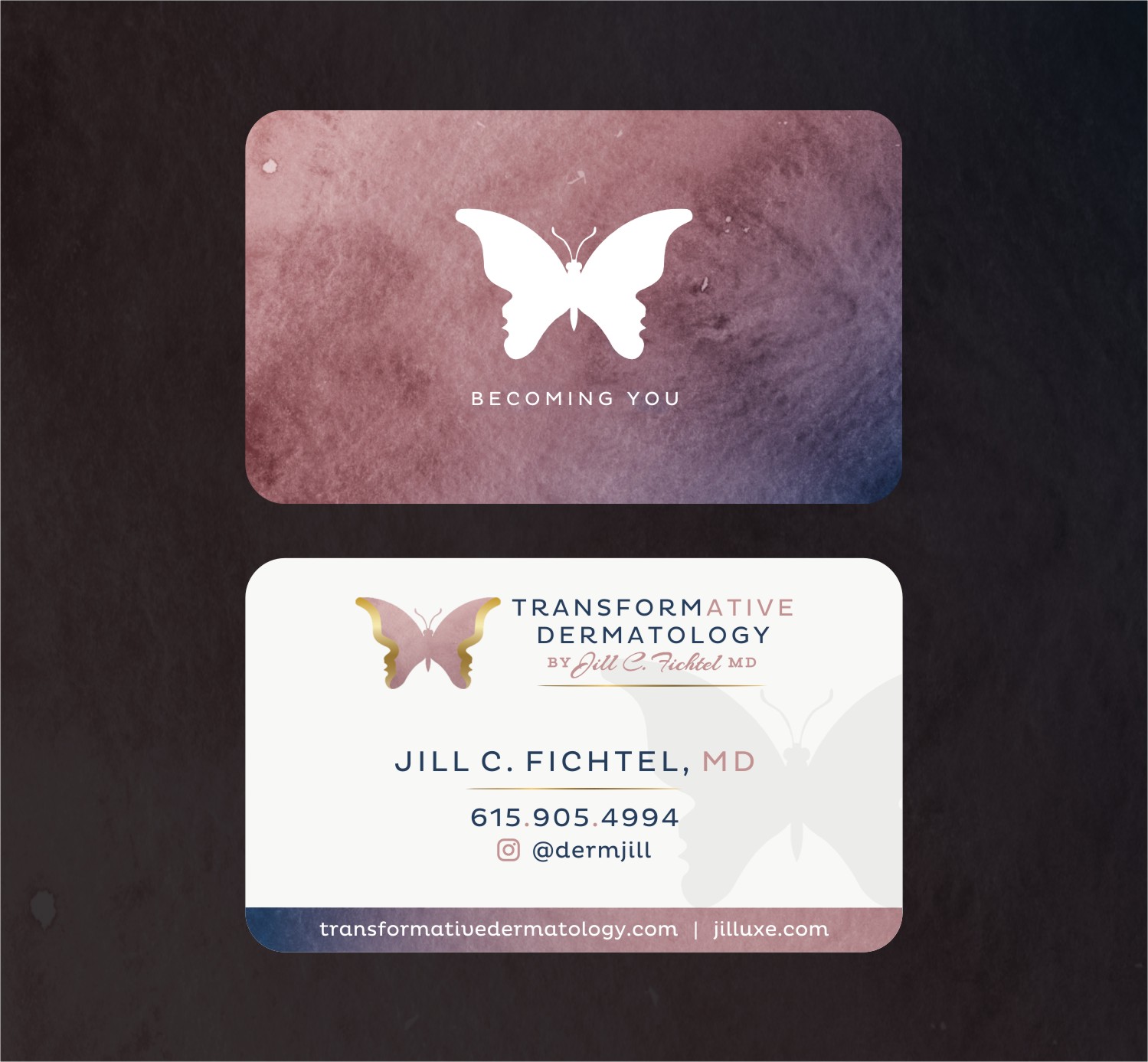 Business Card Design by INDIAN_Ashok for Bexley Dermatology | Design #22123577