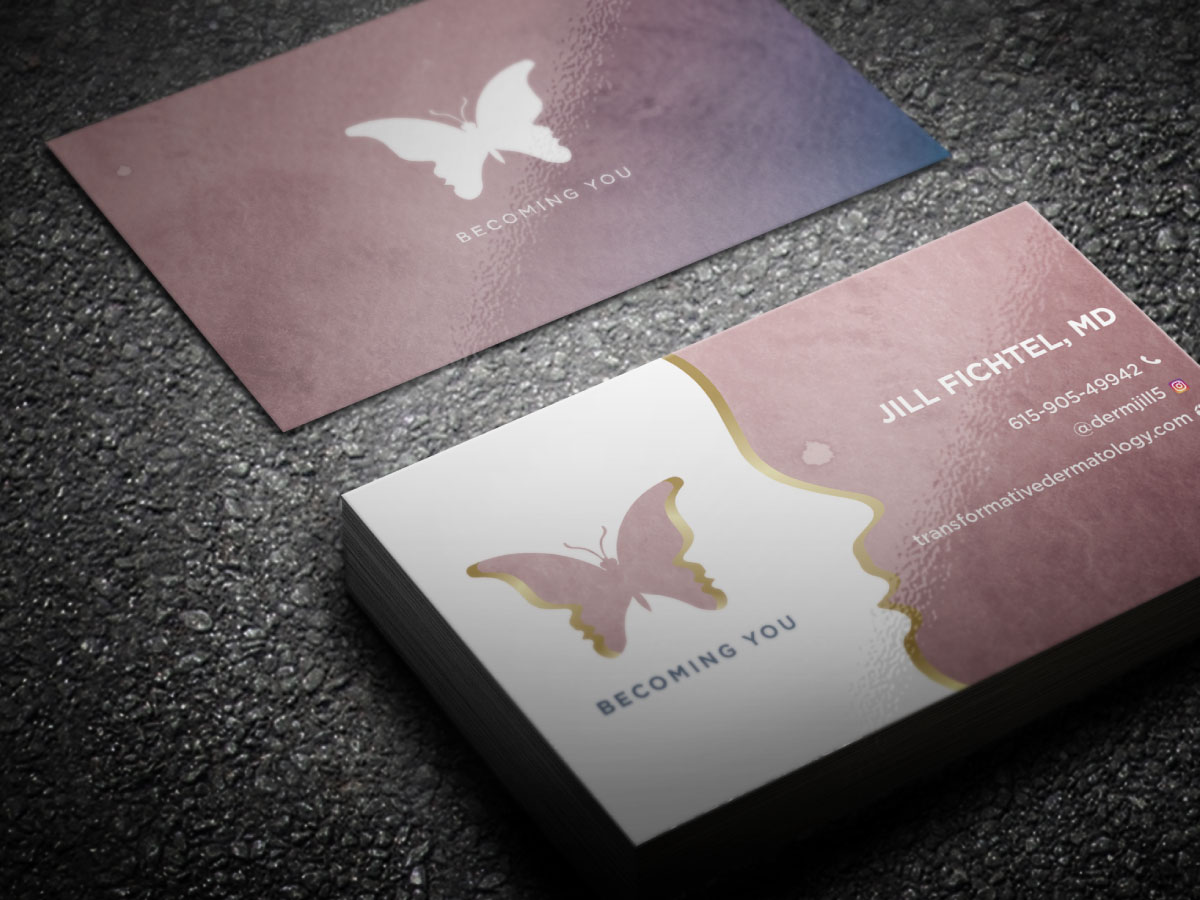 Business Card Design by LAXMI DESIGNHUB for Bexley Dermatology | Design #22123640