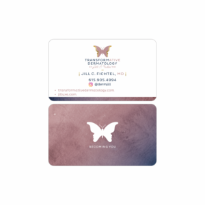 Business Card Design by Awais Ahmad for Bexley Dermatology | Design #22124402