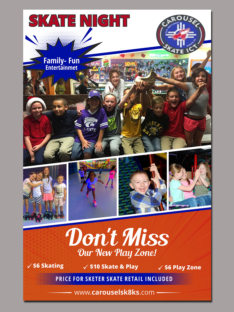 Graphic Design by creative.bugs for Carousel Skate Center | Design #22123240